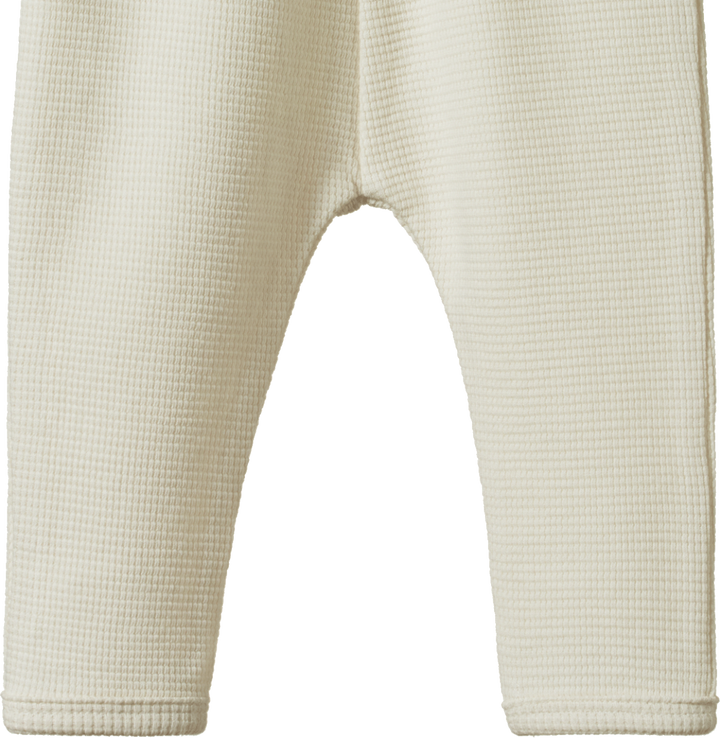 Jambes de Pantalon pour bébé en coton gaufré naturel