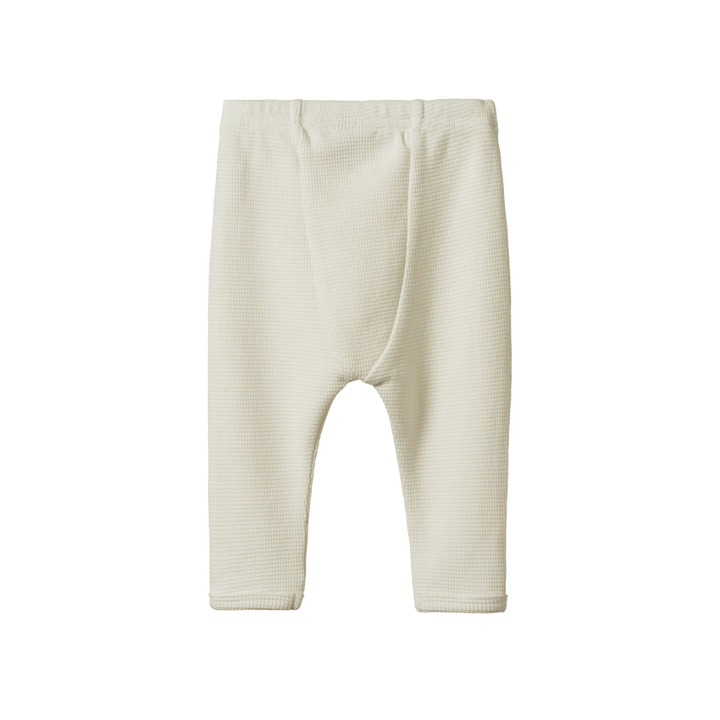 Pantalon pour bébé en coton gaufré naturel