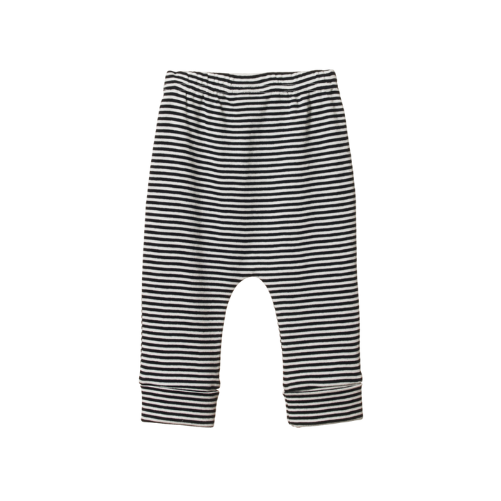 Pantalon pour bébé en coton rayé bleu marin