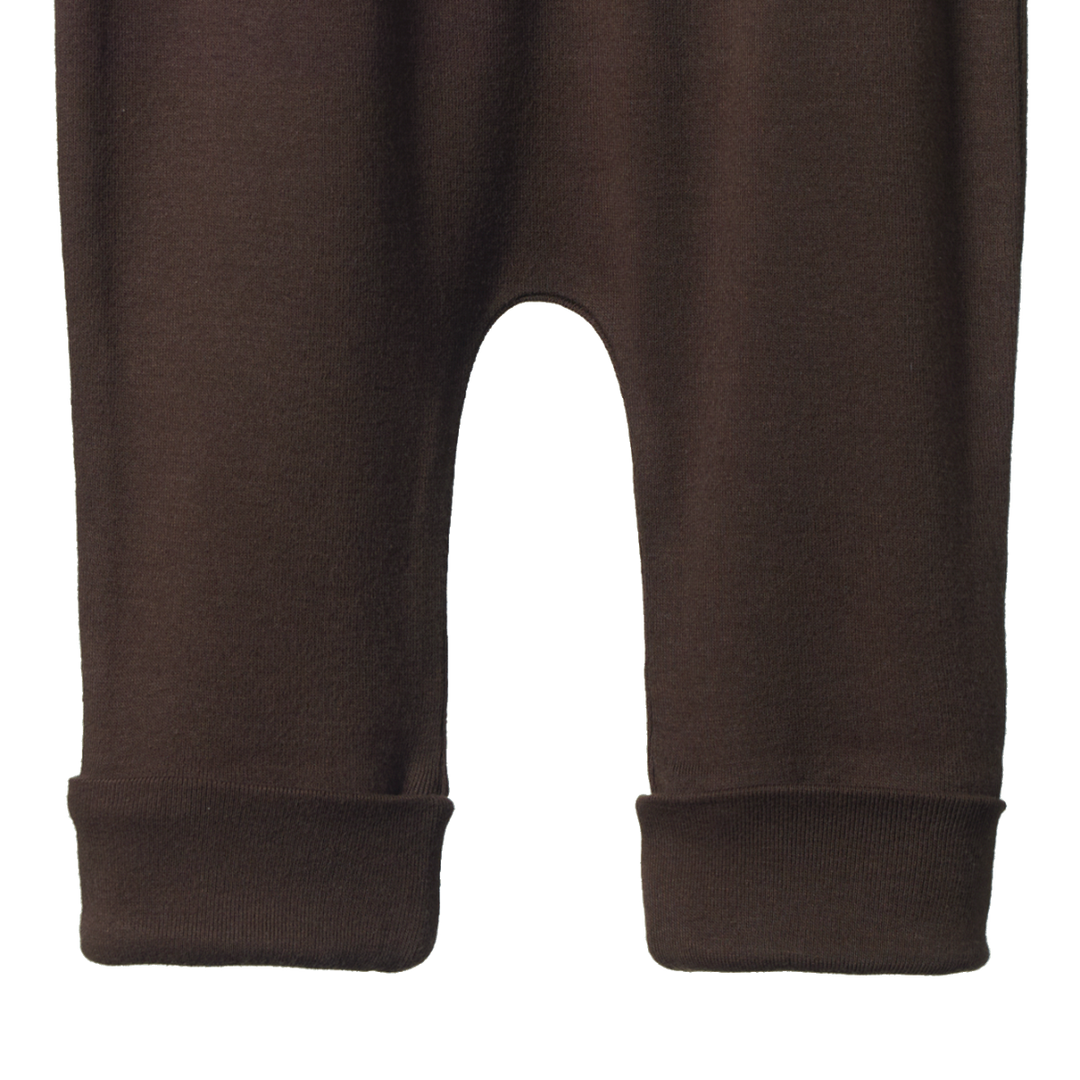 Jambes de Pantalon pour bébé en coton brun