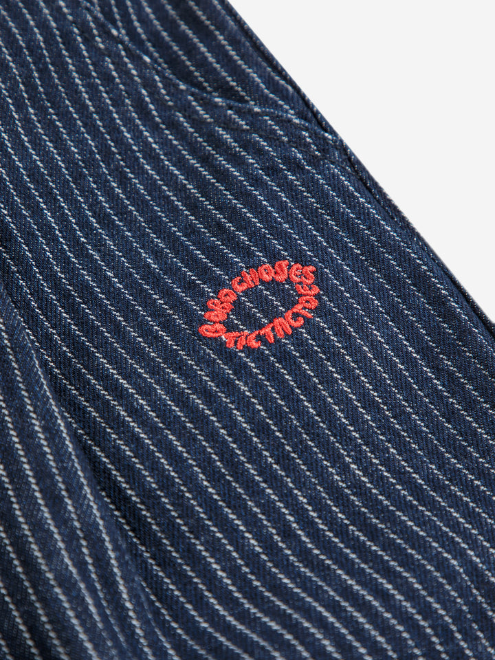Logo de Pantalon en denim Bobo Choses 