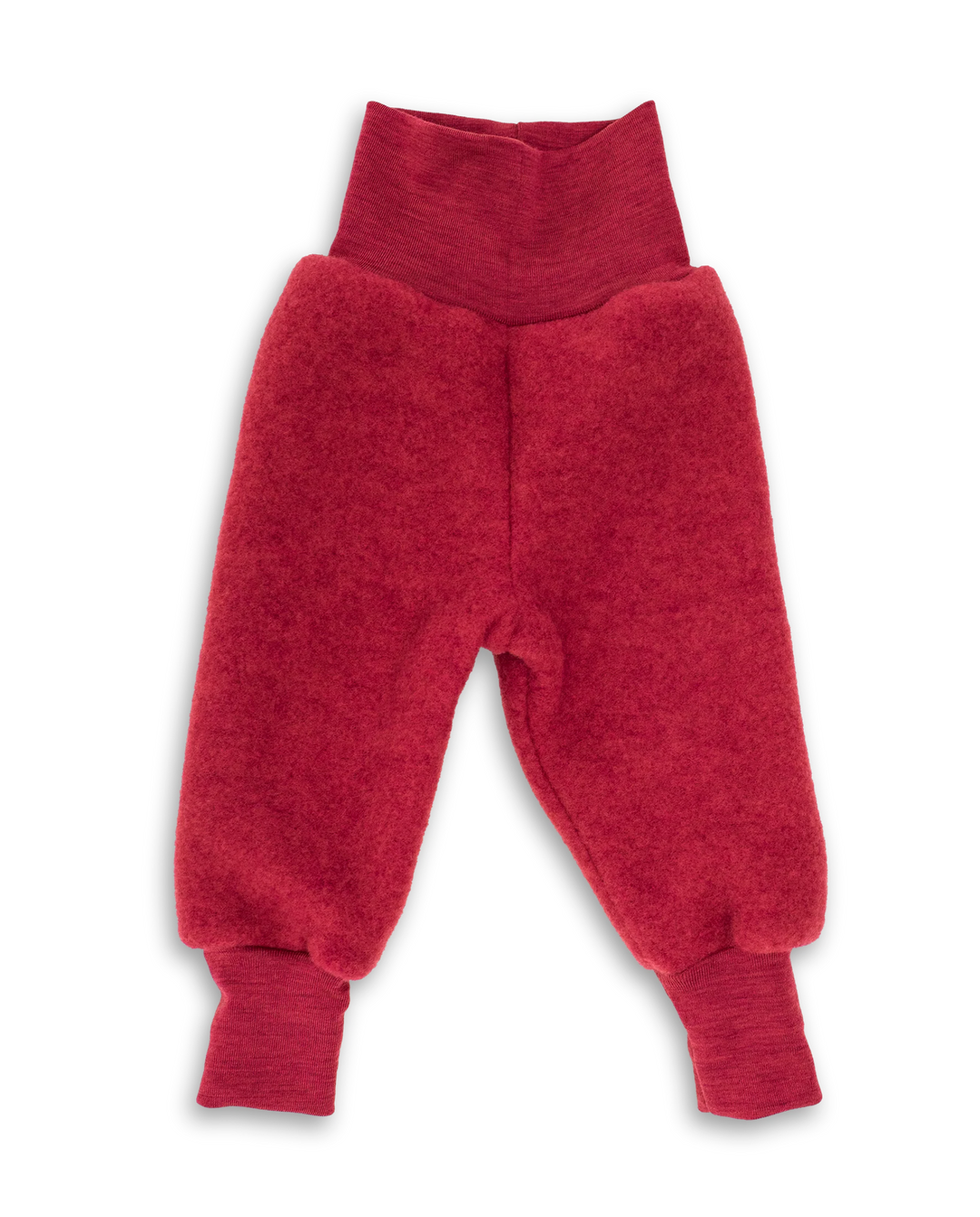 Pantalon chaud en polaire de mérinos rouge