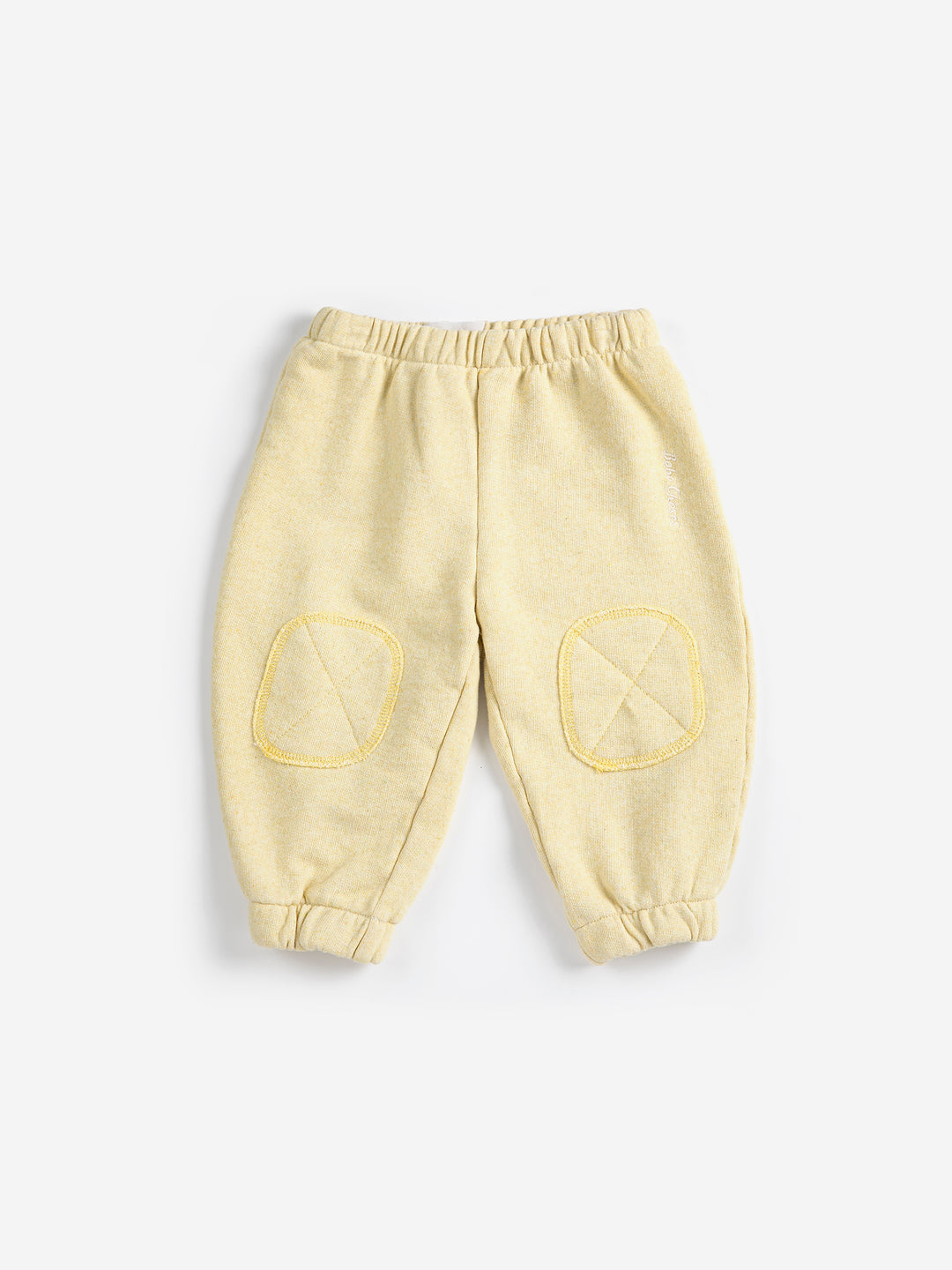 Pantalon jogging Bobo Choses en coton jaune pâle 