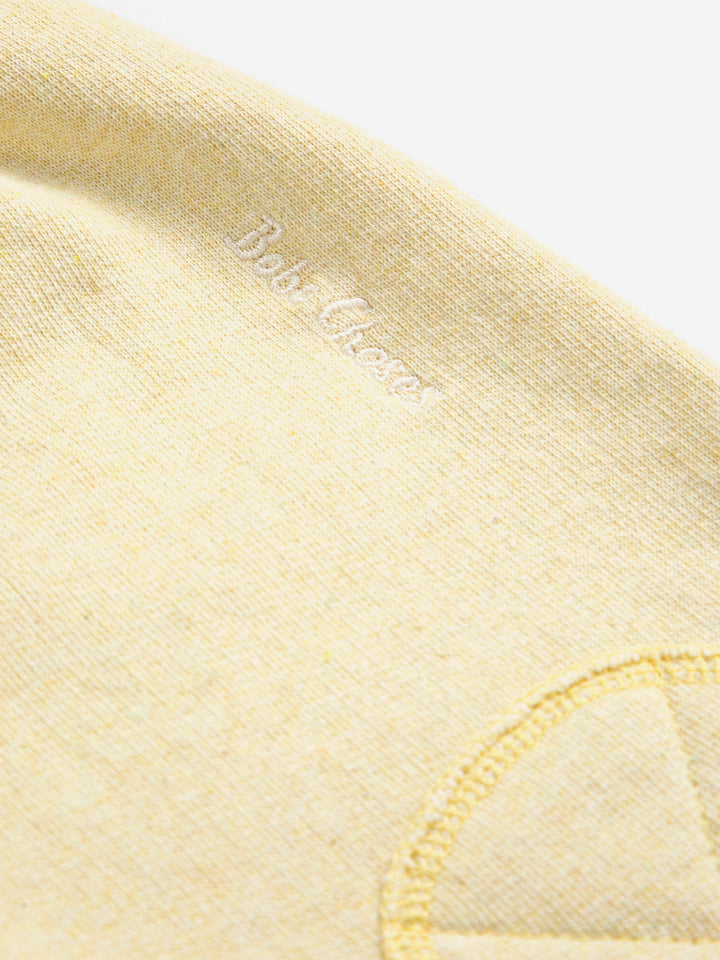 Détail de Pantalon jogging Bobo Choses en coton jaune pâle 