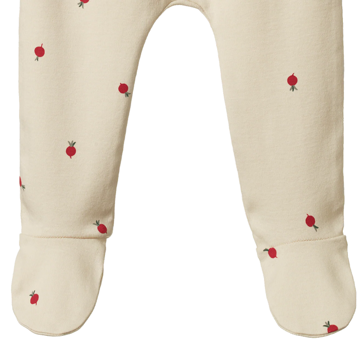 Pattes de Pantalon à pattes Nature Baby en coton naturel avec imprimé radis