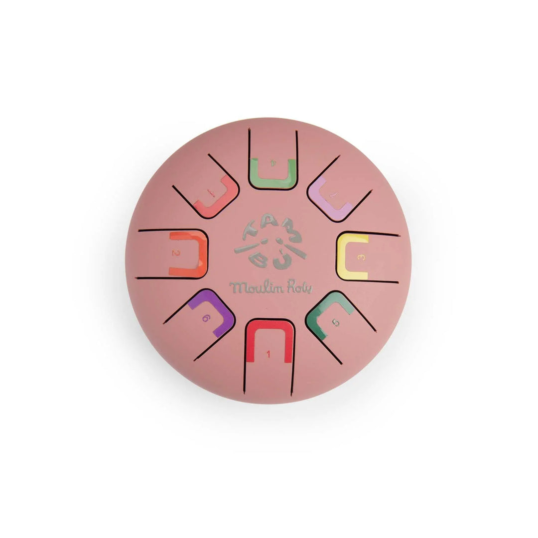 Petit tambour à languettes rose