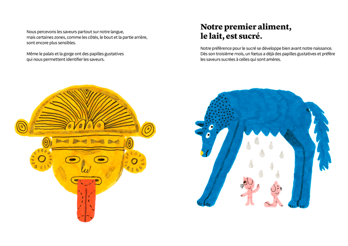 Page du Livre jeunesse Qu'est-ce que ça goûte ?