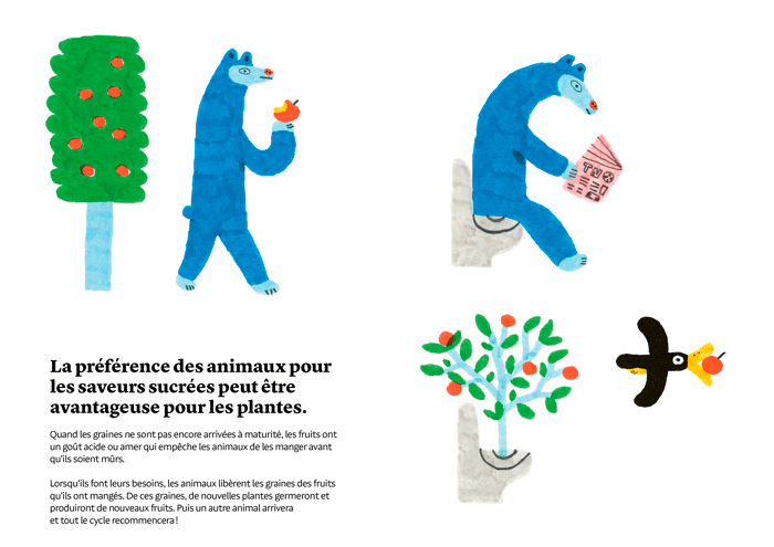 Page du Livre jeunesse Qu'est-ce que ça goûte ?