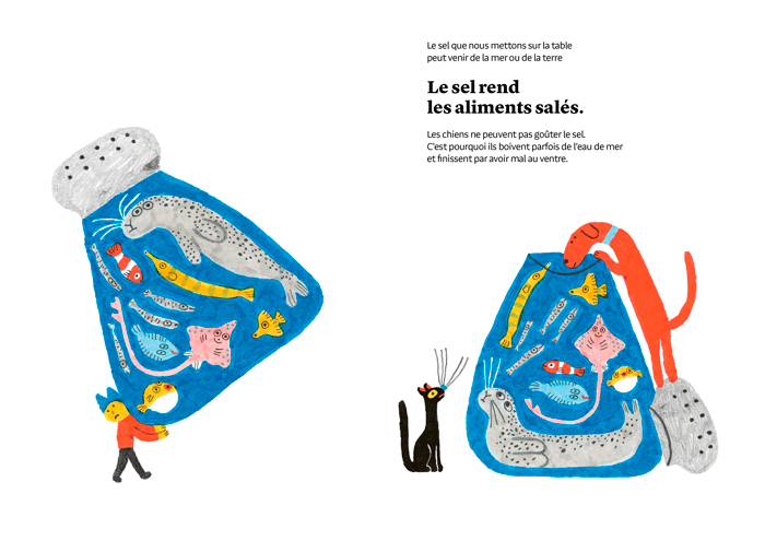 Page du Livre jeunesse Qu'est-ce que ça goûte ?