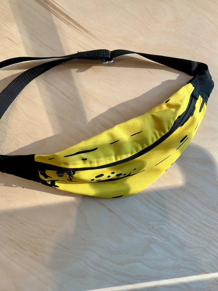 Sac banane en coton en forme de banane