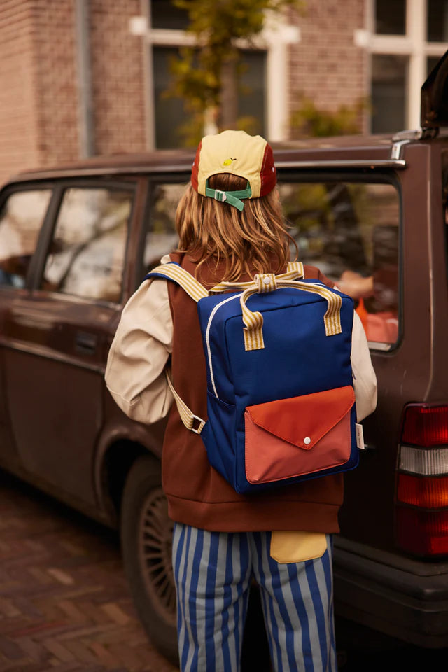 Enfant avec Moyen Sac à dos Sticky Lemon bleu