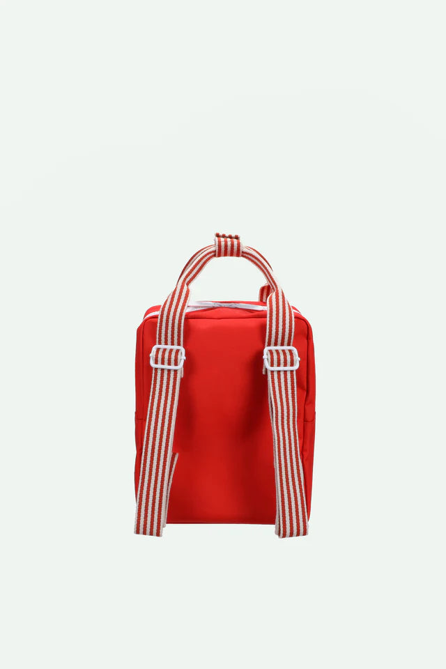 Petit sac à dos Sticky Lemon rouge, bleu et beige