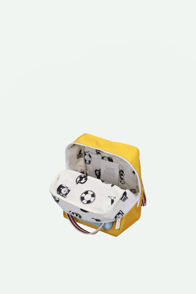 Intérieur de Petit Sac à dos Sticky Lemon jaune