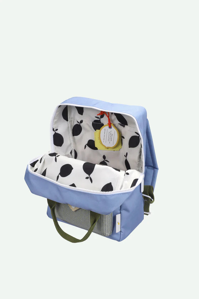 Sac à dos Moyen Sticky Lemon bleu, vert et jaune