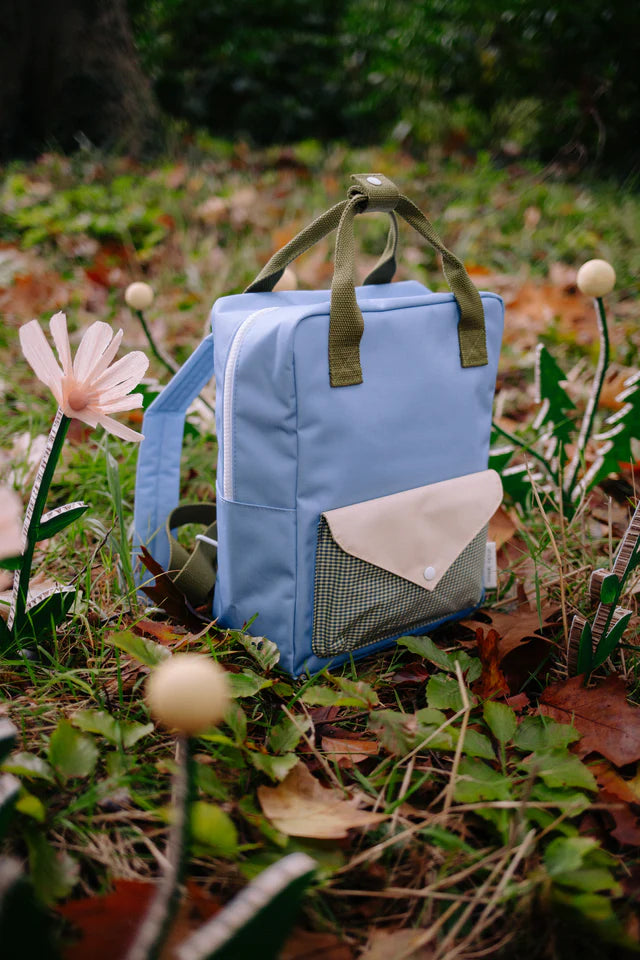 Sac à dos Moyen Sticky Lemon bleu, vert et jaune