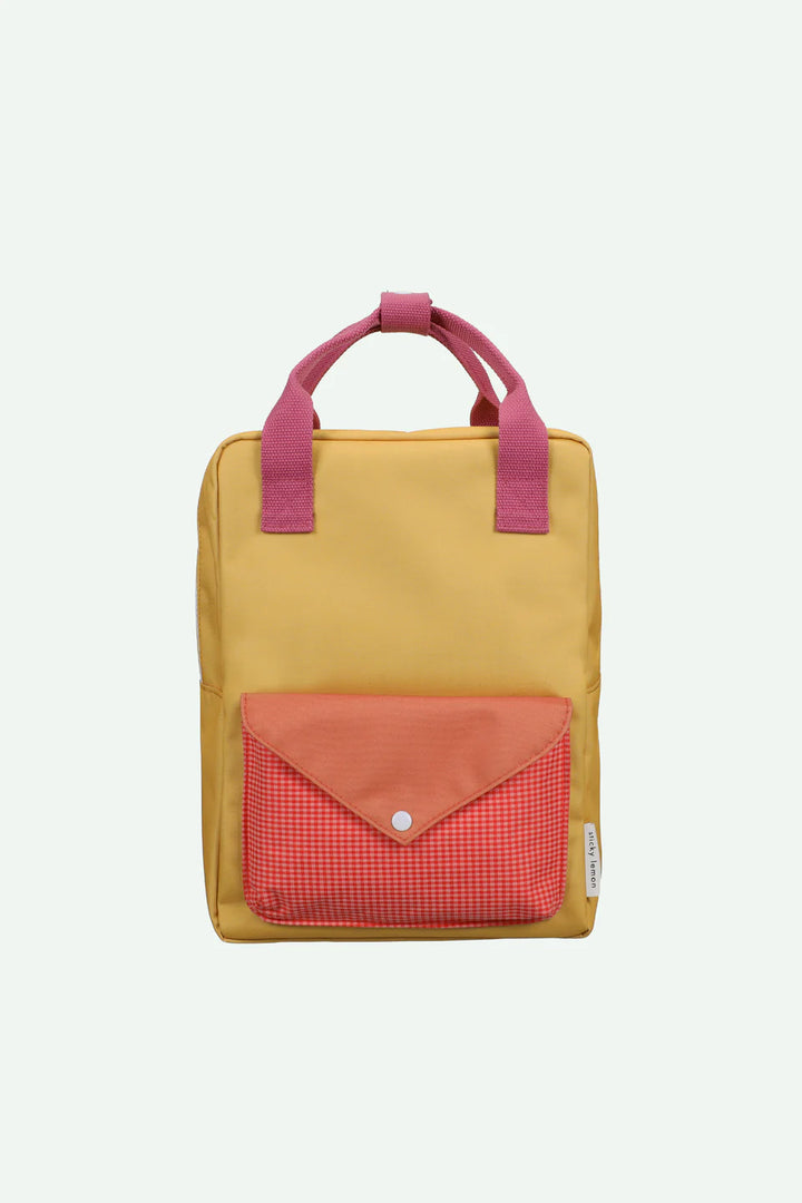 Sac à dos Moyen Sticky Lemon jaune, orange et rose