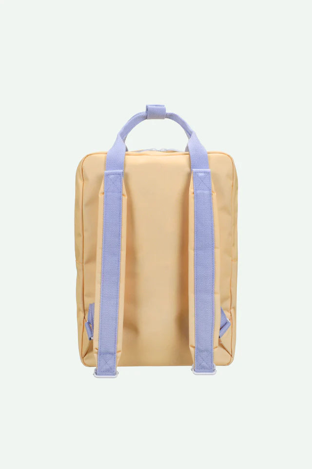 Sac à dos Sticky Lemon Large beige, vert et mauve