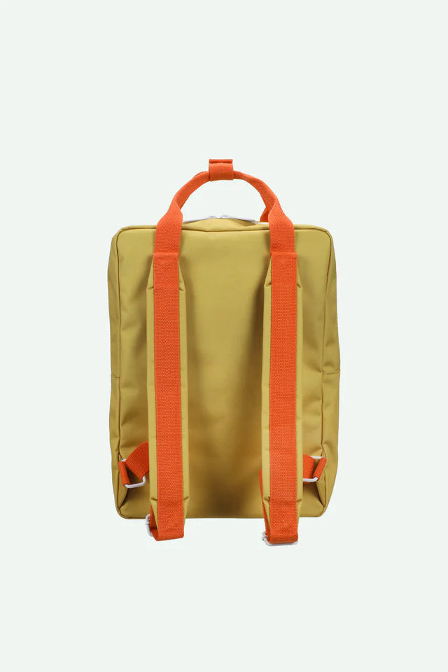 Sac à dos Sticky Lemon Large vert, orange et beige