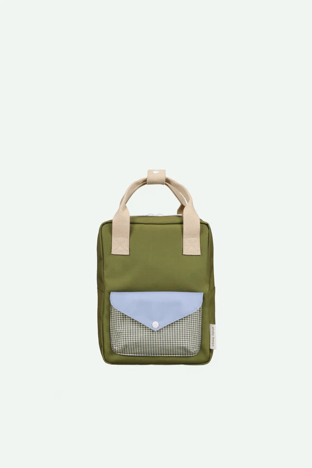 Sac à dos Sticky Lemon Petit vert, bleu et beige