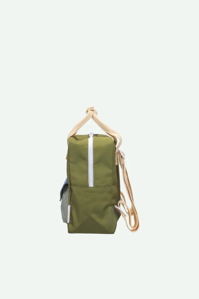 Sac à dos Sticky Lemon Petit vert, bleu et beige
