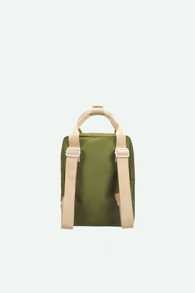 Sac à dos Sticky Lemon Petit vert, bleu et beige
