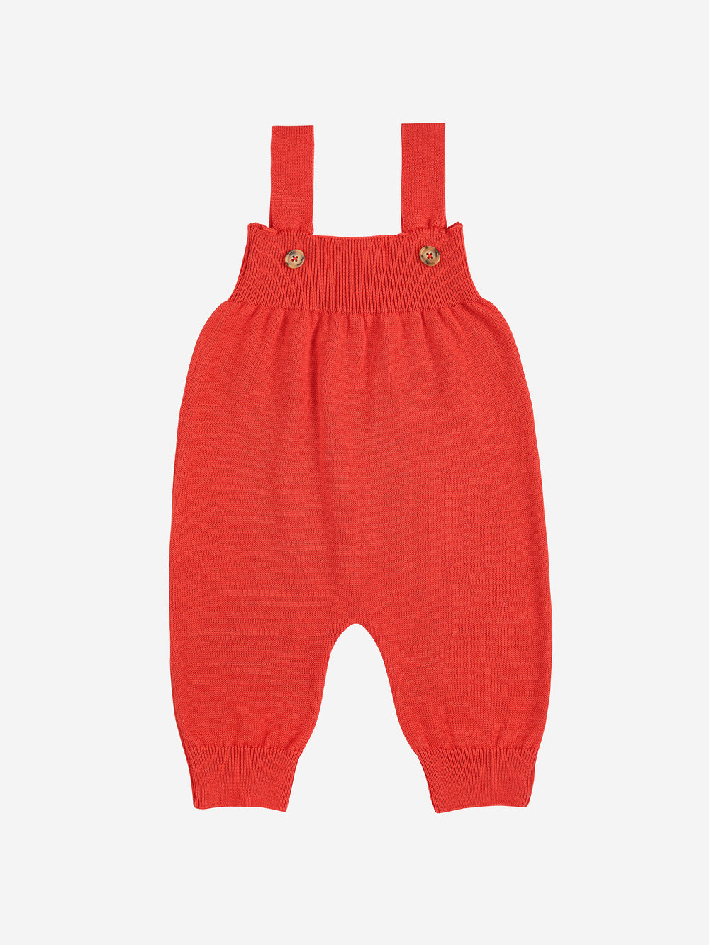 Salopette Bobo Choses tricotée en coton orange 