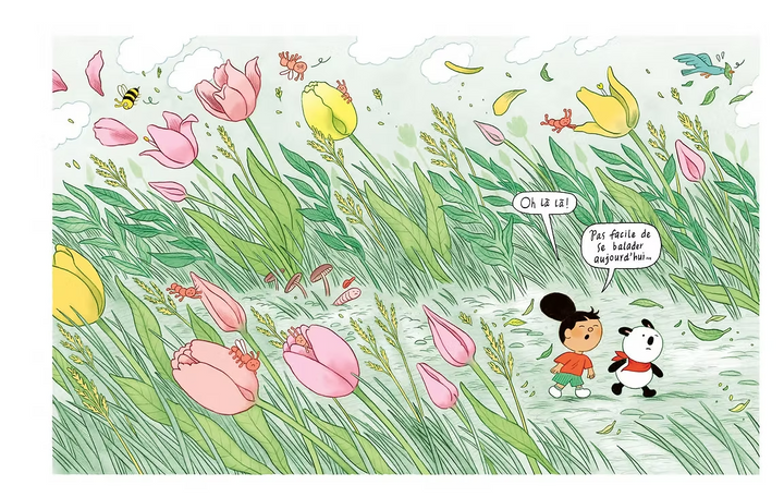 Page du Livre jeunesse Mimose & Sam Vol 5,  La maison disparue