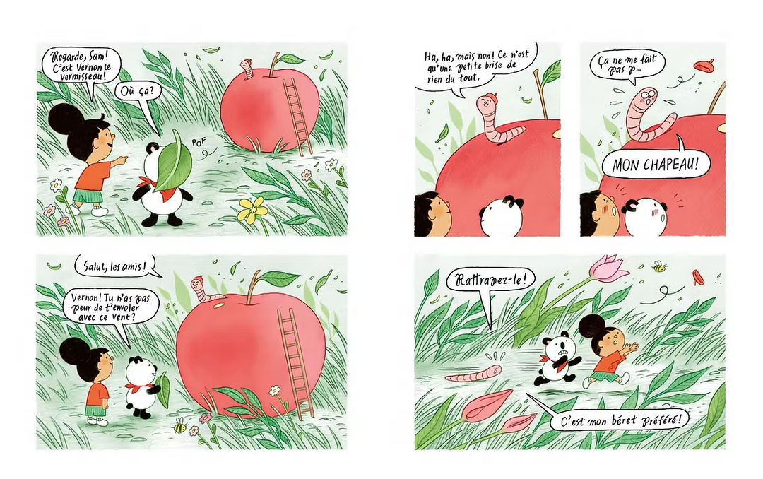 Page du Livre jeunesse Mimose & Sam Vol 5,  La maison disparue