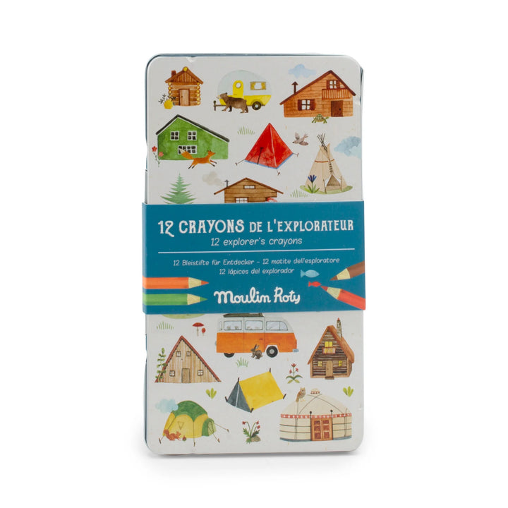 Set de 12 Crayons en bois de l'explorateur