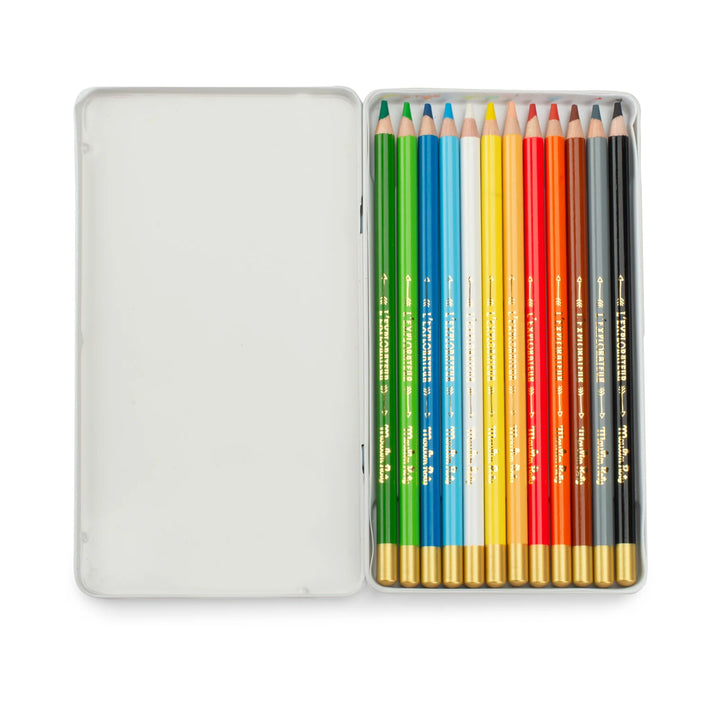 Set de 12 Crayons en bois de l'explorateur