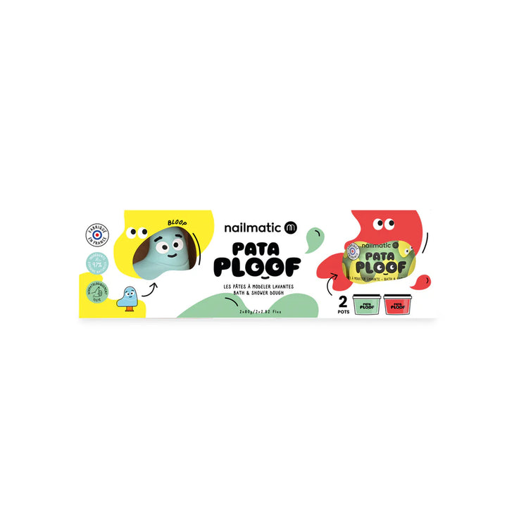 Set de pâte de bain et de douche vert et rouge