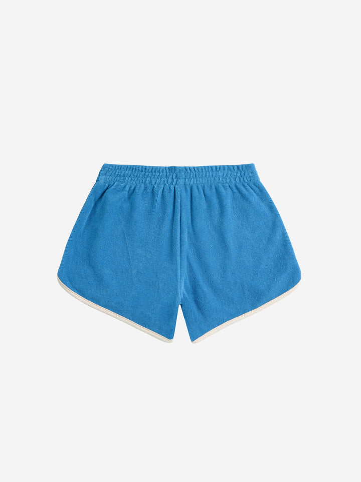 Short en ratine bleu 