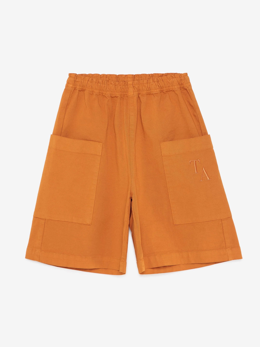 Shorts pour enfant True Artist en coton orange avec poches