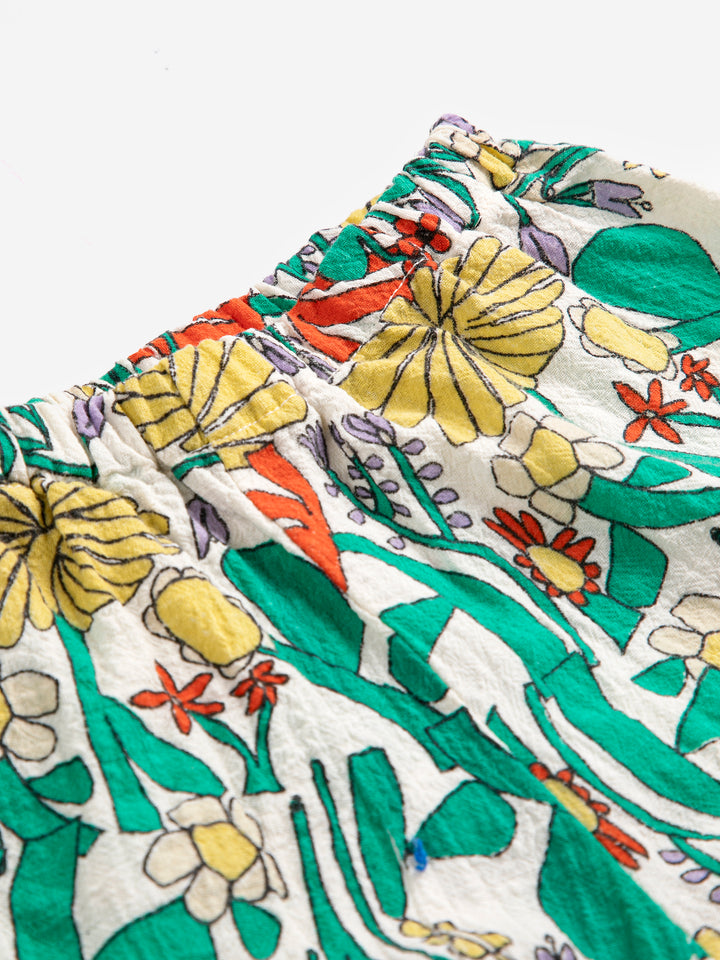 détail de Shorts Bobo Choses en coton avec imprimé herbalist 