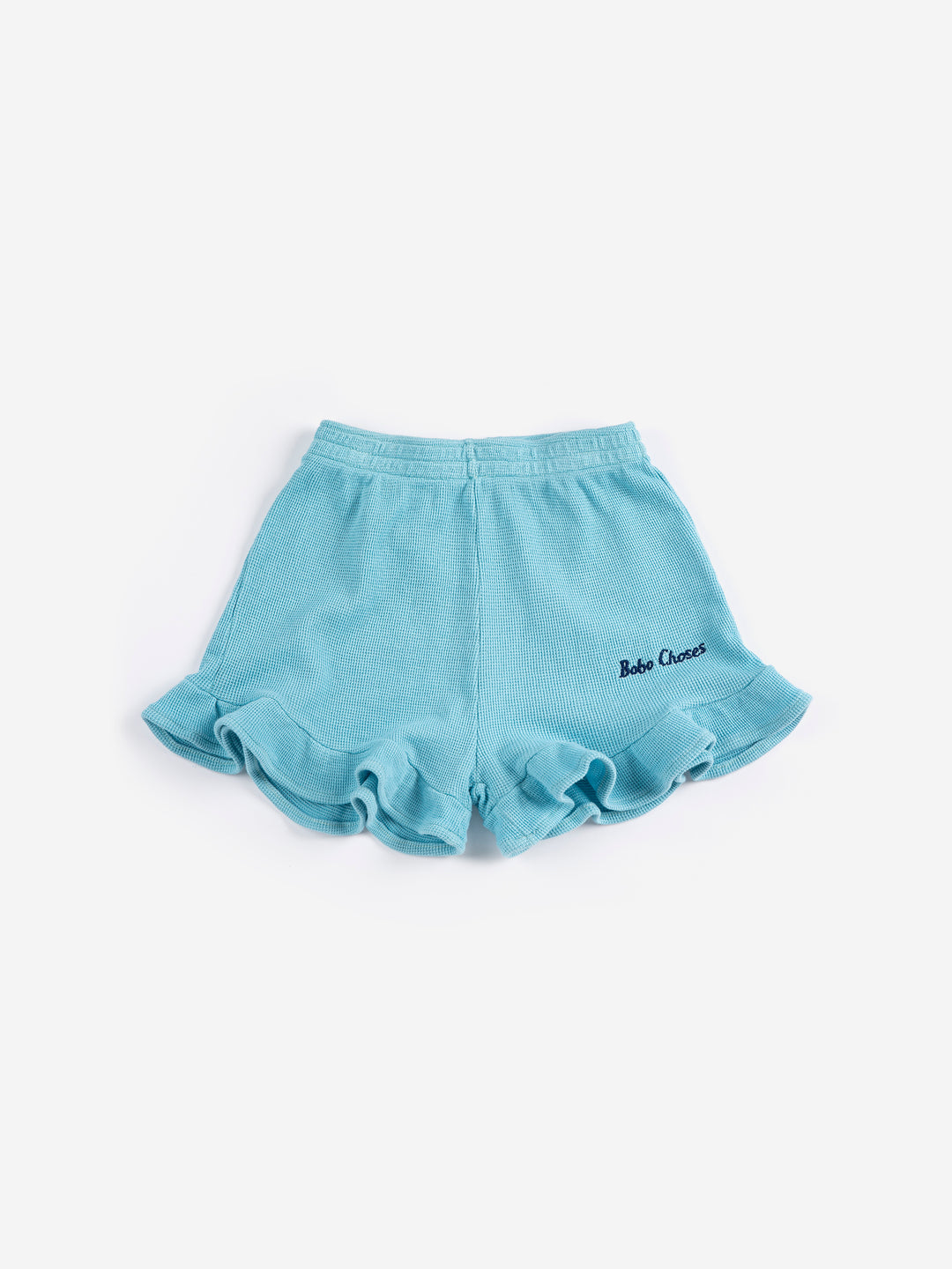 Shorts à volants Bobo Choses en coton bleu pâle 