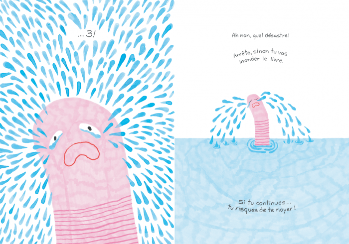 Pages du Livre jeunesse Si tu pleures comme une fontaine