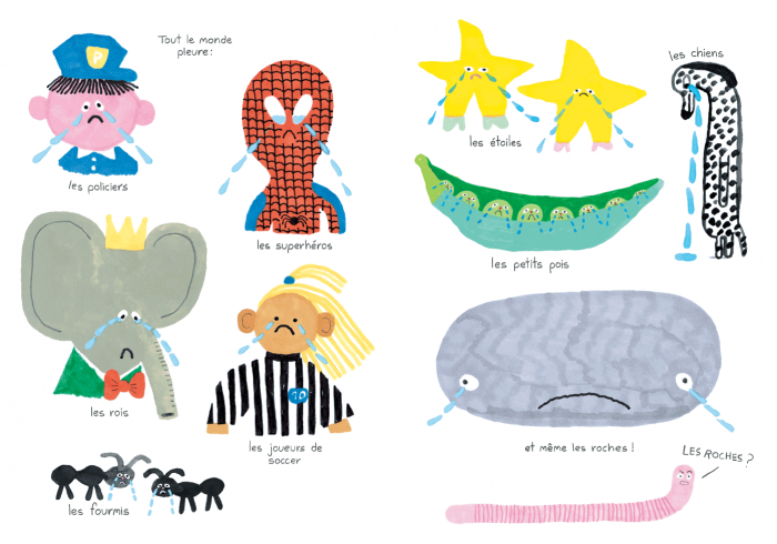 Pages du Livre jeunesse Si tu pleures comme une fontaine