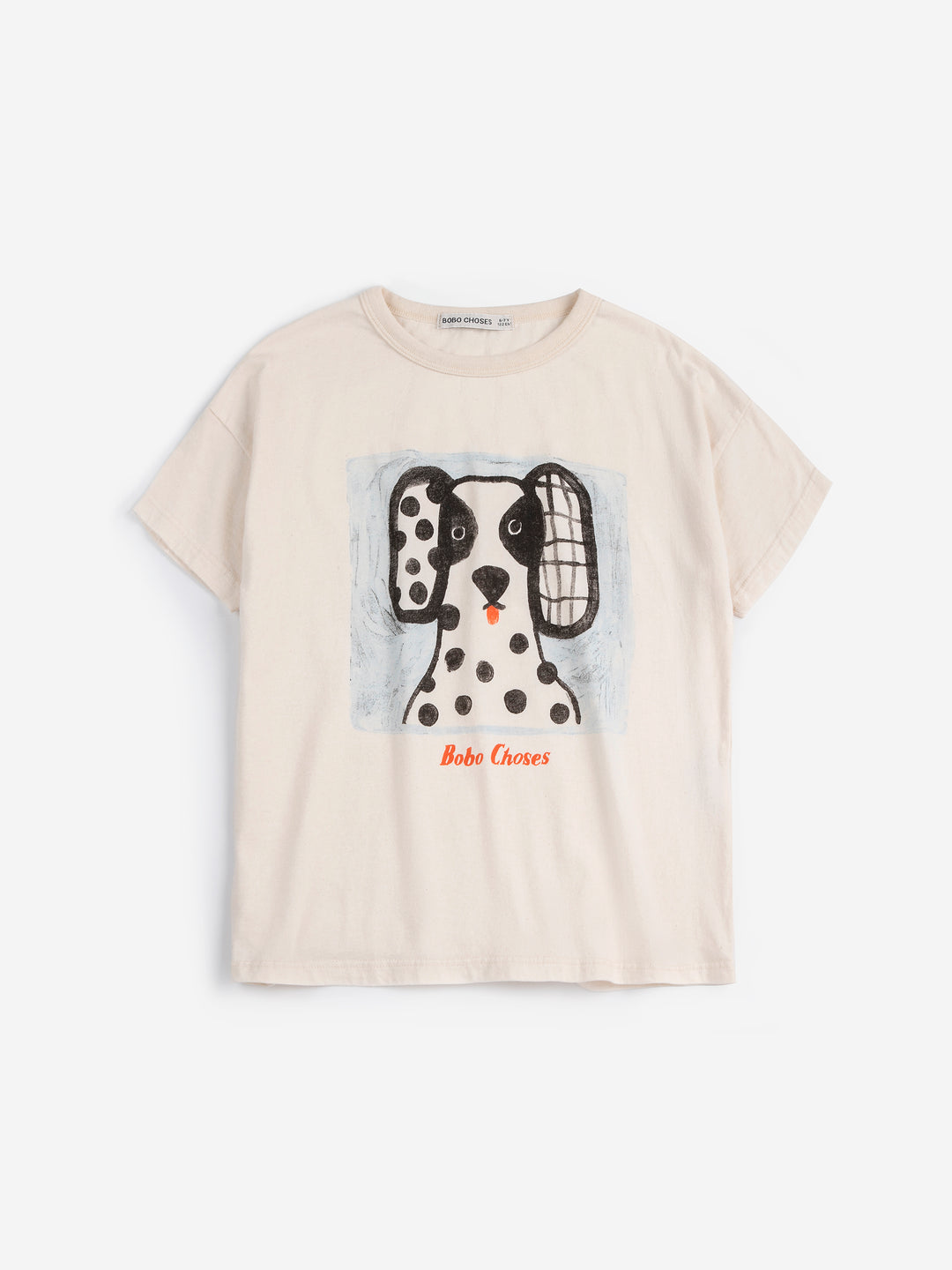 T-shirt Bobo Choses en coton blanc avec imprimé chien