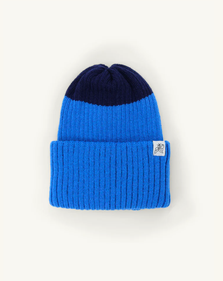 Tuque bicolore bleu et Marine