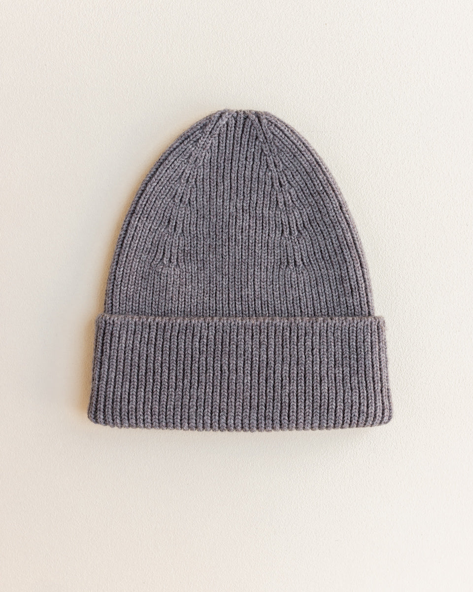 Tuque en laine mérinos gris