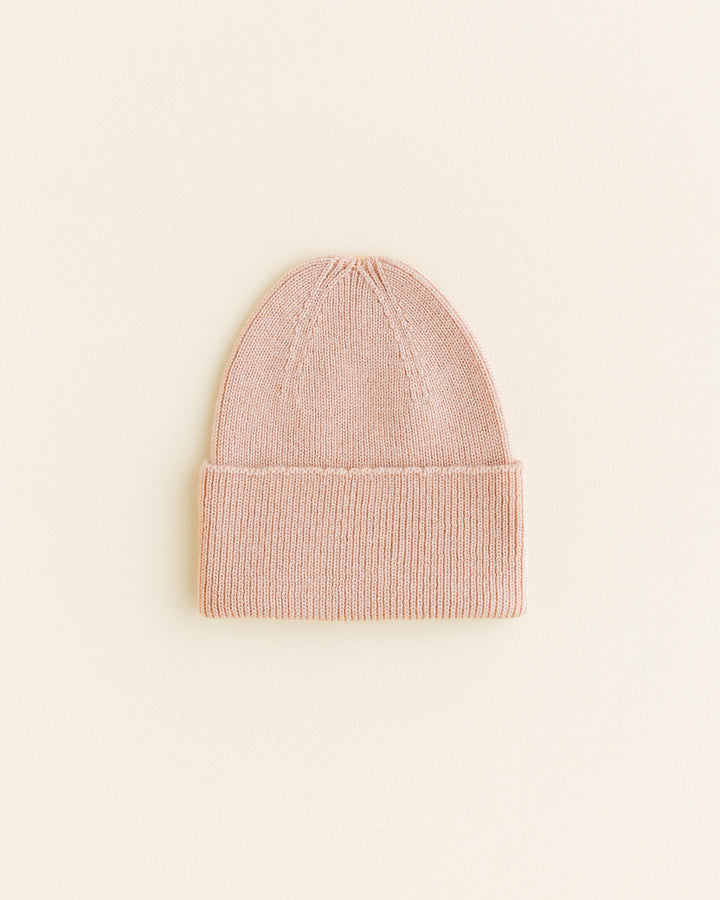 Tuque en laine abricot