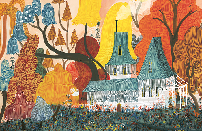 Illustration du Livre jeunesse Alma et la bête de Esmé Shapiro