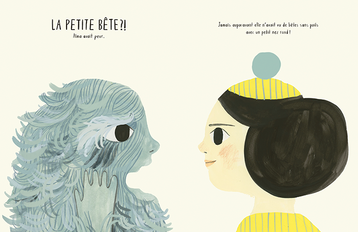 Illustration du Livre jeunesse Alma et la bête de Esmé Shapiro