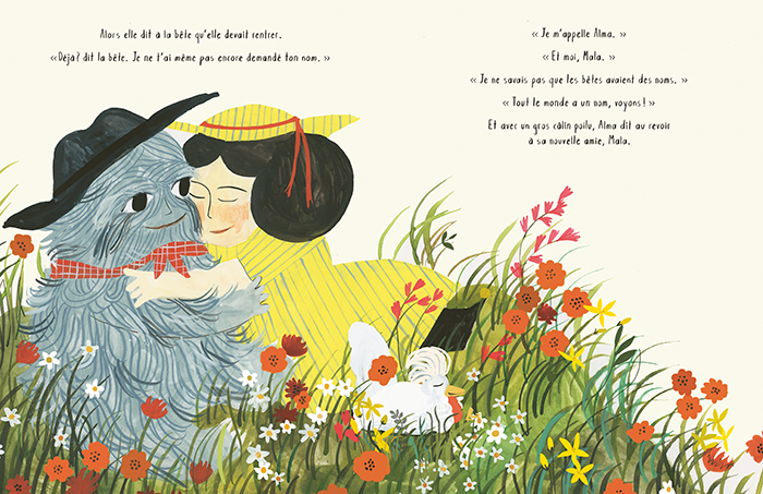 Illustration du Livre jeunesse Alma et la bête de Esmé Shapiro