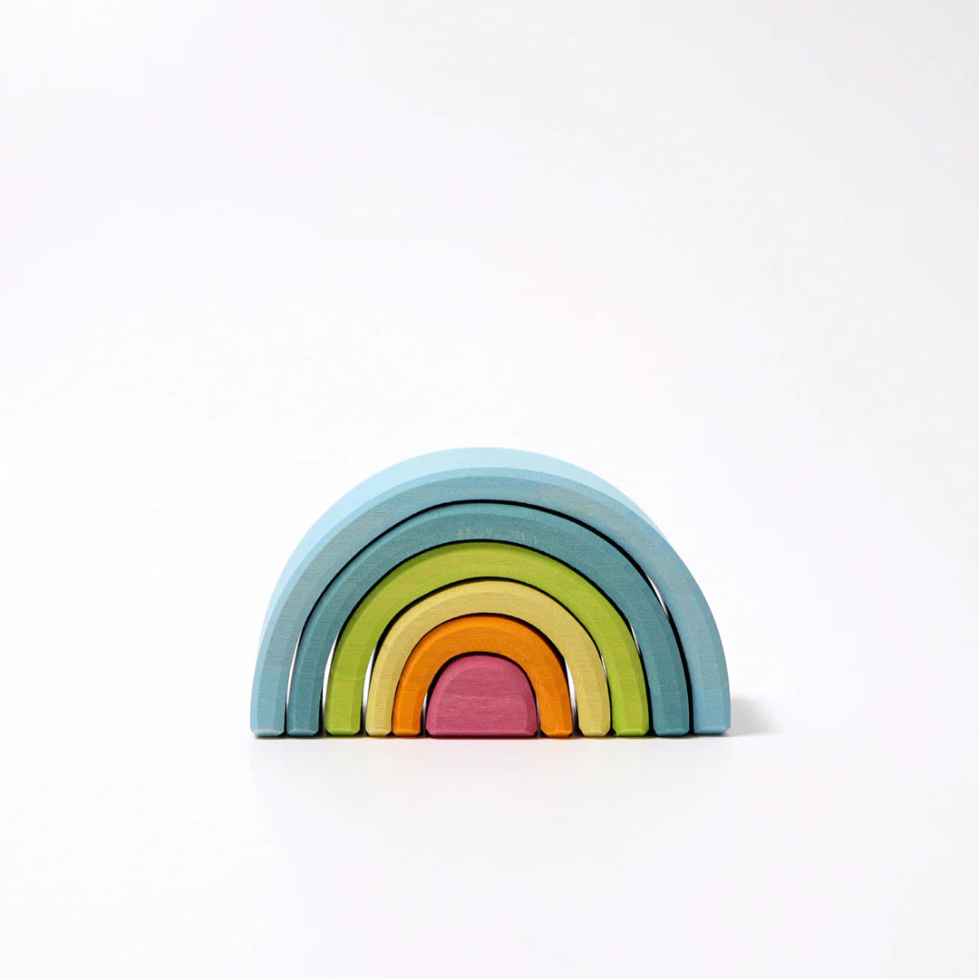 Arc-en-ciel à empiler en bois 