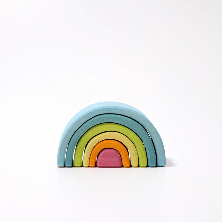 Arc-en-ciel à empiler en bois 