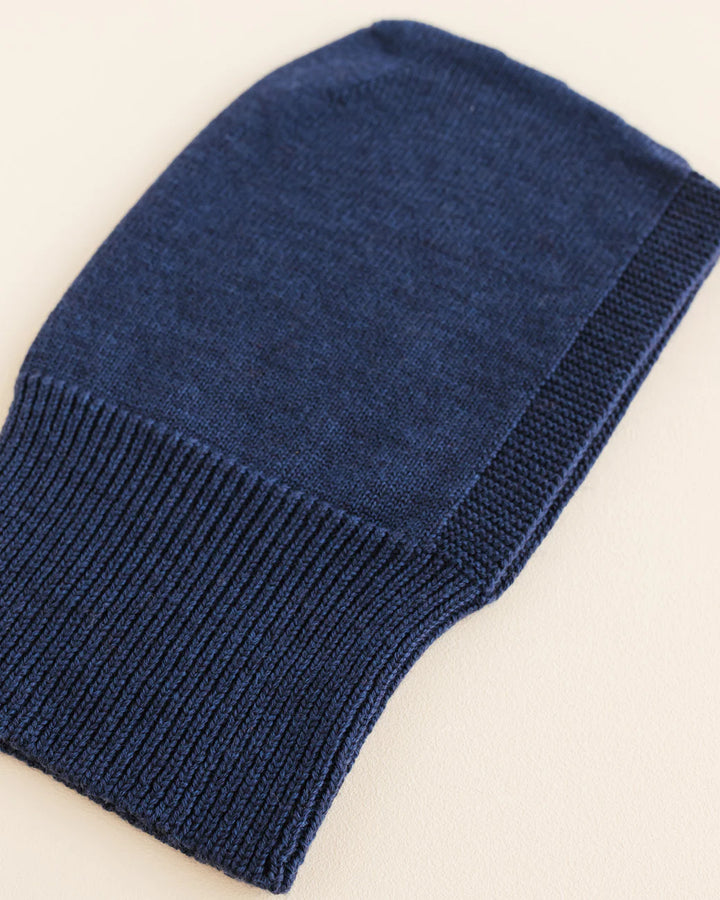 Balaclava bleu en 100% laine de mérinos