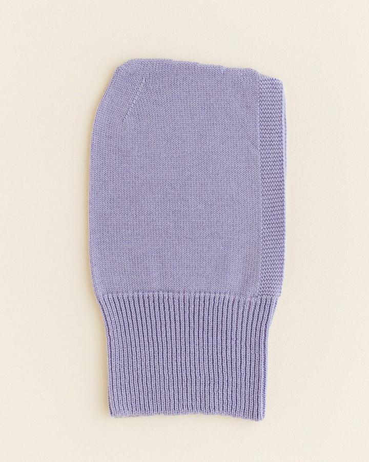 Balaclava Hvid en merino tricoté lilas