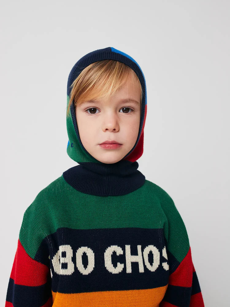 Enfant avec Balaclava Bobo Choses tricotée multicolore 
