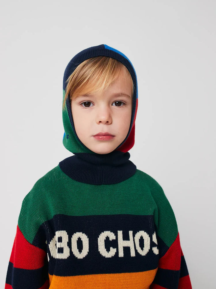 Enfant avec Balaclava Bobo Choses tricotée multicolore 